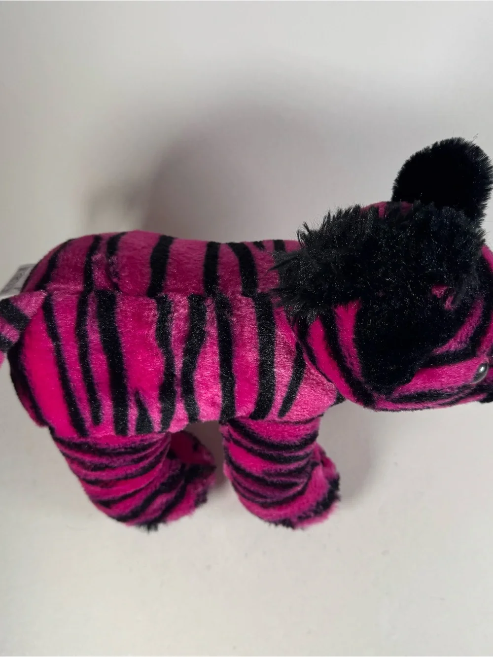 Fiesta Plush Pink Black Striped Zebra 10